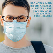 Load image into Gallery viewer, Wave Essentials - Wave Blue Disposable Face Masks for Adults &amp; Kids | Bulk Pack 
