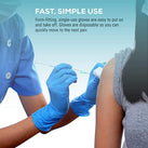 Powder-Free Nitrile Examination Gloves 100 PCS. (Small)