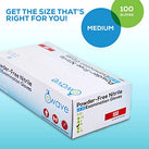 Powder-Free Nitrile Examination Gloves 100 PCS. (Medium)